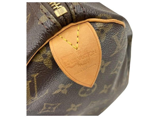 Borsa Boston Louis Vuitton Speedy 30 Marrone - vista 11