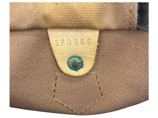 Borsa Boston Louis Vuitton Speedy 30 Marrone - vista 12