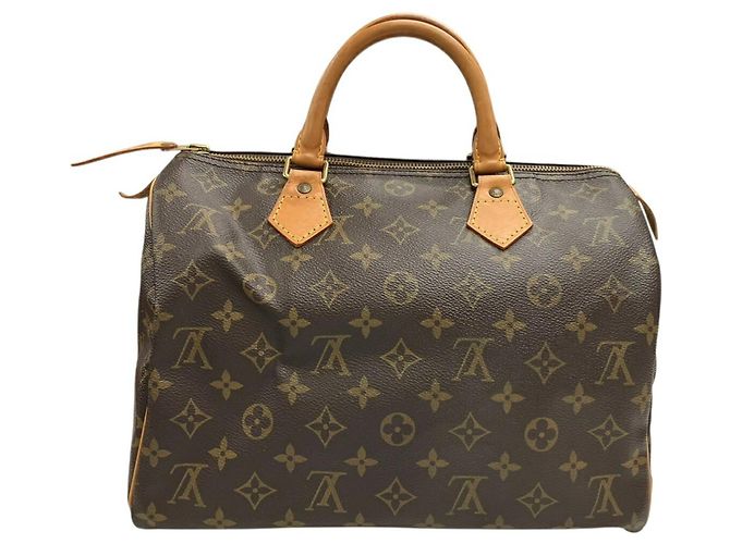 Borsa Boston Louis Vuitton Speedy 30 Marrone - vista 2