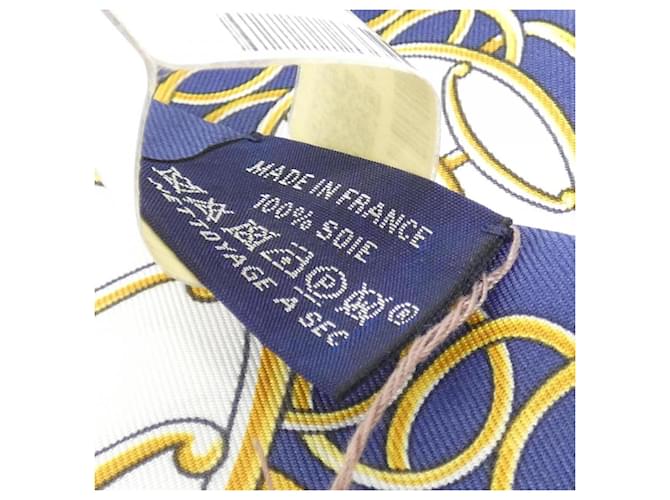 Hermès Foulard Twilly Hermes LIFT PROFILE Nero Blu - vista 3