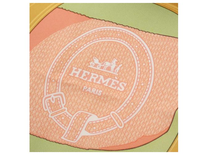 Hermès Hermes PORTE BONHEUR Seidentuch Pink - Ansicht 2