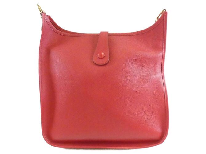 Hermès Borsa a tracolla Hermes Evelyne GM Rosso - vista 2