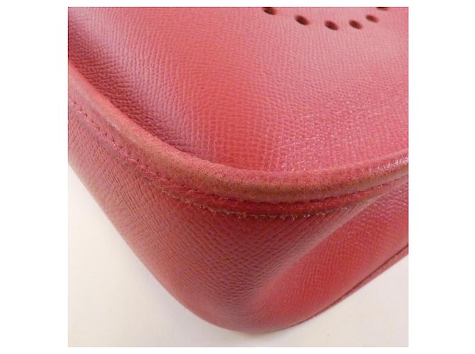 Hermès Borsa a tracolla Hermes Evelyne GM Rosso - vista 3