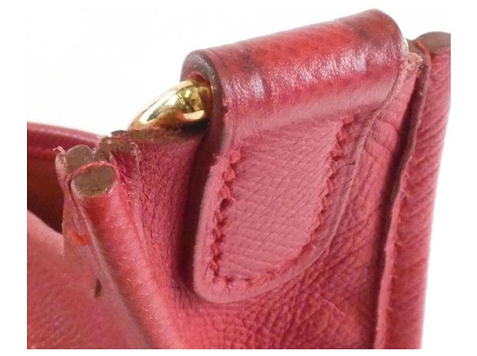 Hermès Borsa a tracolla Hermes Evelyne GM Rosso - vista 7