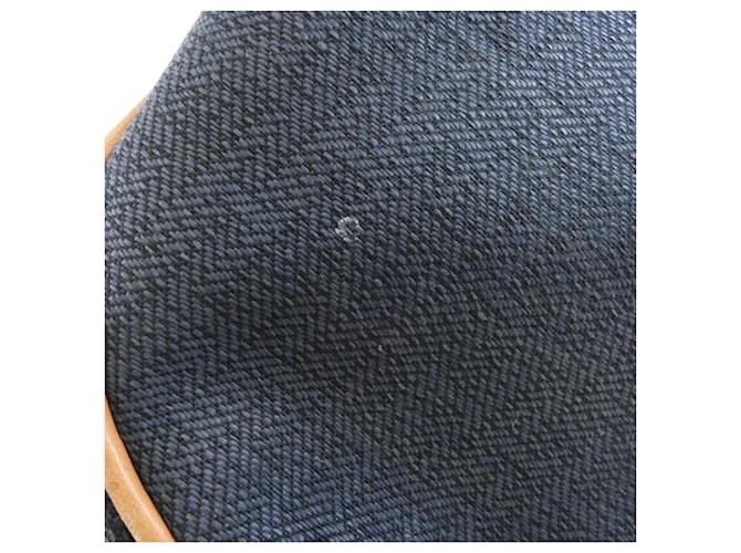 Hermès Borsa Hermes Saxo MM Nero Blu navy - vista 3