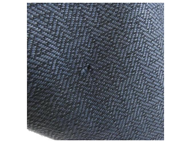Hermès Borsa Hermes Saxo MM Nero Blu navy - vista 4