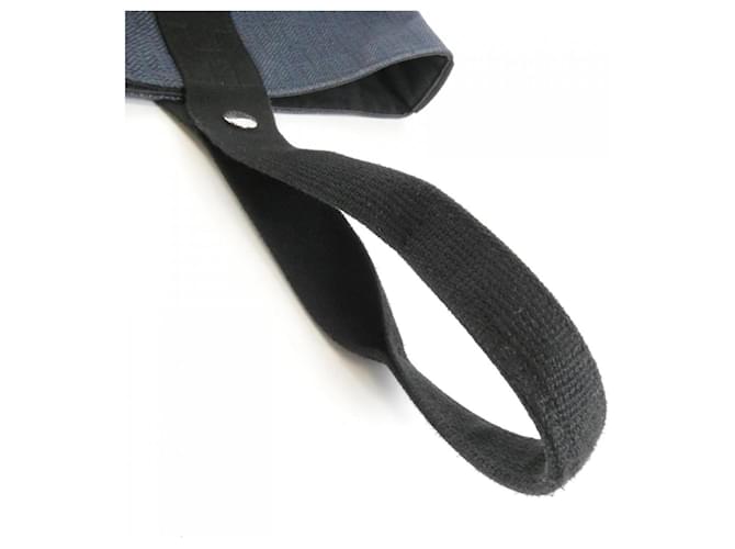 Hermès Borsa Hermes Saxo MM Nero Blu navy - vista 8