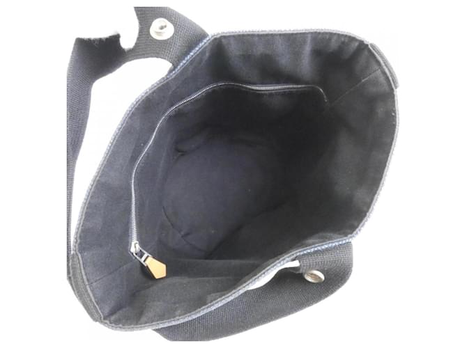 Hermès Borsa Hermes Saxo MM Nero Blu navy - vista 9
