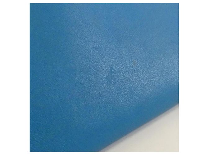 Hermès Hermes Jige Duo Long Wallet Blau - Ansicht 5
