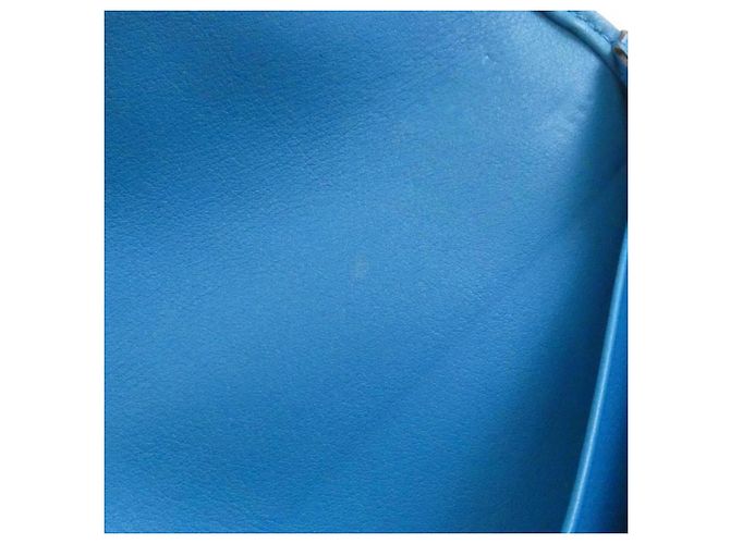 Hermès Hermes Jige Duo Long Wallet Blau - Ansicht 9