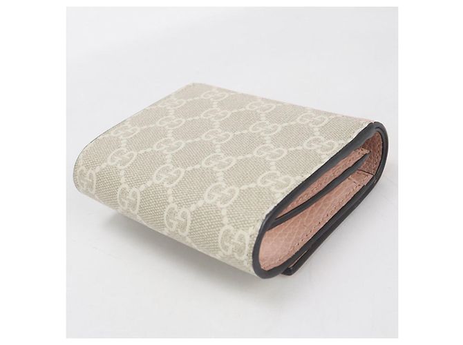 Billetera bi-fold Gucci GG Supreme Rosa - vista 2