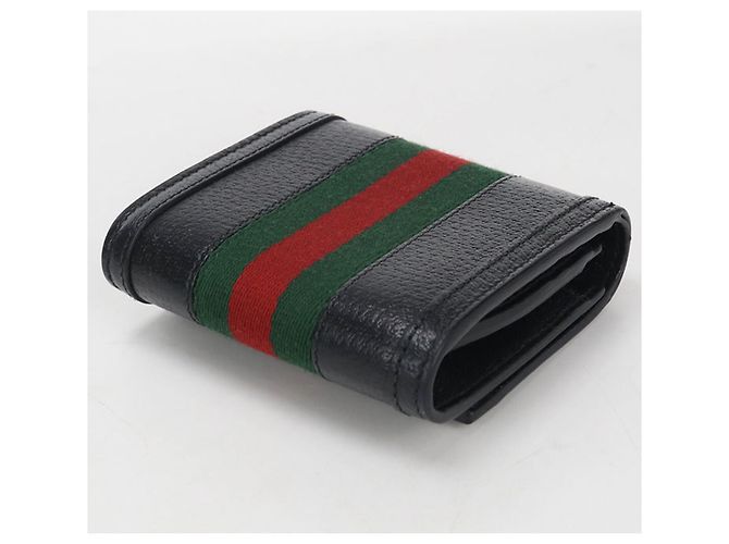 Portafoglio bi-fold medio Ophidia GUCCI Nero - vista 2