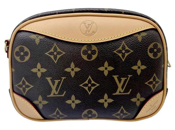 Mini borsa a tracolla Louis Vuitton Monogram Deauville Marrone - vista 2