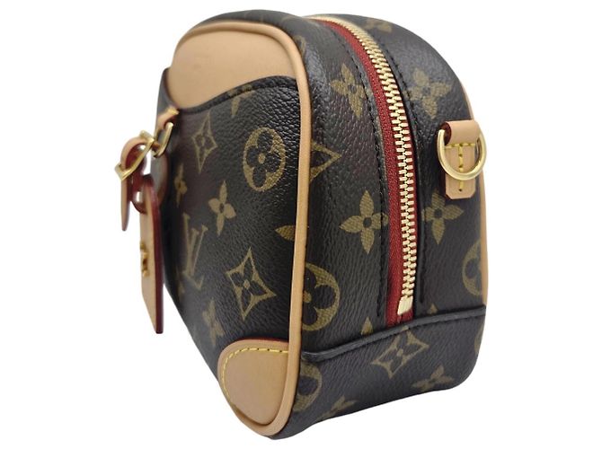 Mini borsa a tracolla Louis Vuitton Monogram Deauville Marrone - vista 3