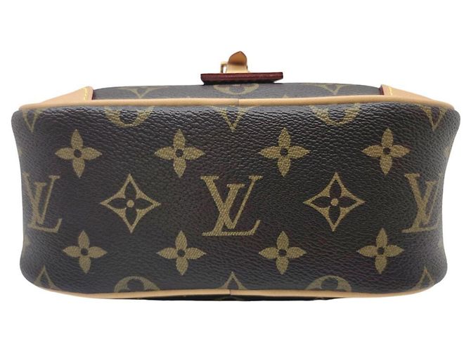 Mini borsa a tracolla Louis Vuitton Monogram Deauville Marrone - vista 5