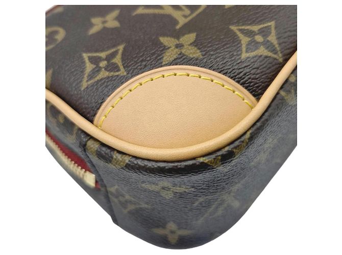 Mini borsa a tracolla Louis Vuitton Monogram Deauville Marrone - vista 8
