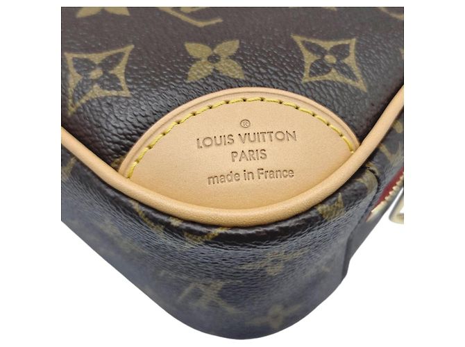 Mini borsa a tracolla Louis Vuitton Monogram Deauville Marrone - vista 9