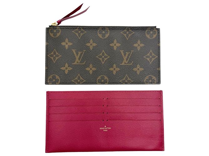 Pochette Felicie Monogram Louis Vuitton Bolso de Hombro Castaño Fucsia - vista 13