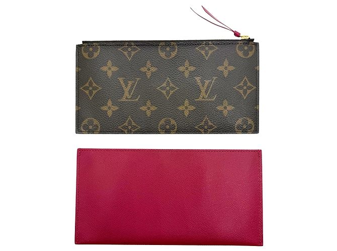 Pochette Felicie Monogram Louis Vuitton Bolso de Hombro Castaño Fucsia - vista 14