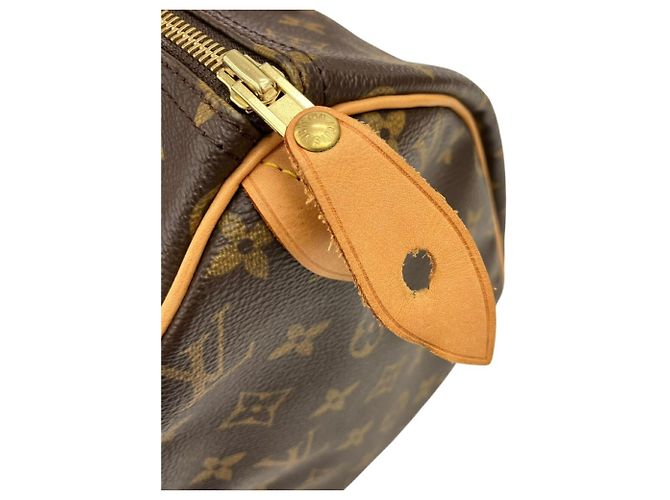 LOUIS VUITTON Speedy 30 Boston Bag Marrone - vista 11