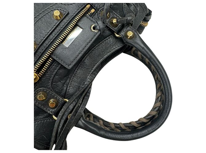 Borsa a mano Balenciaga Mini City in pelle Marrone - Ansicht 11