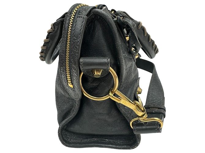 Borsa a mano Balenciaga Mini City in pelle Marrone - Ansicht 3