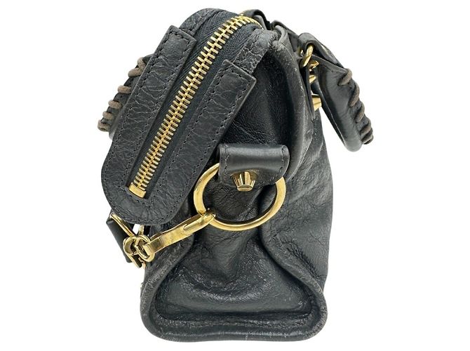Borsa a mano Balenciaga Mini City in pelle Marrone - Ansicht 4