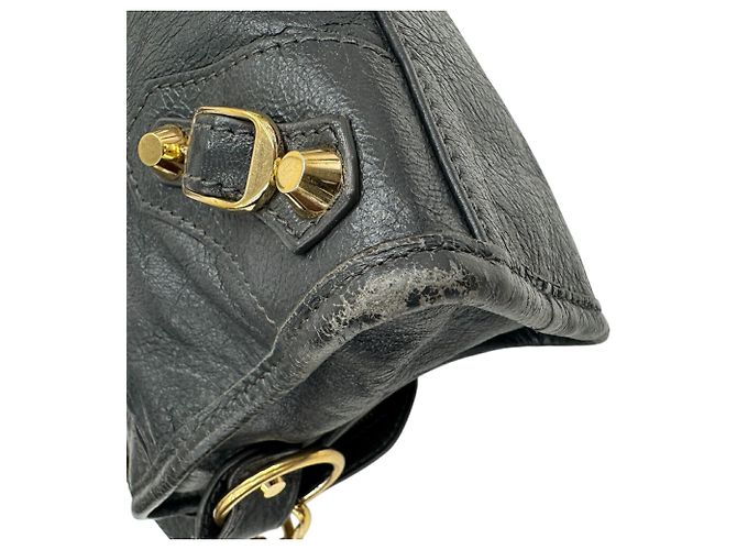 Borsa a mano Balenciaga Mini City in pelle Marrone - Ansicht 6