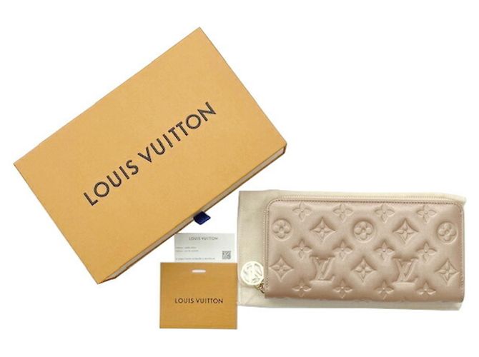 Zippy Cartera larga Monogram en oro rosa Louis Vuitton Dorado - vista 13