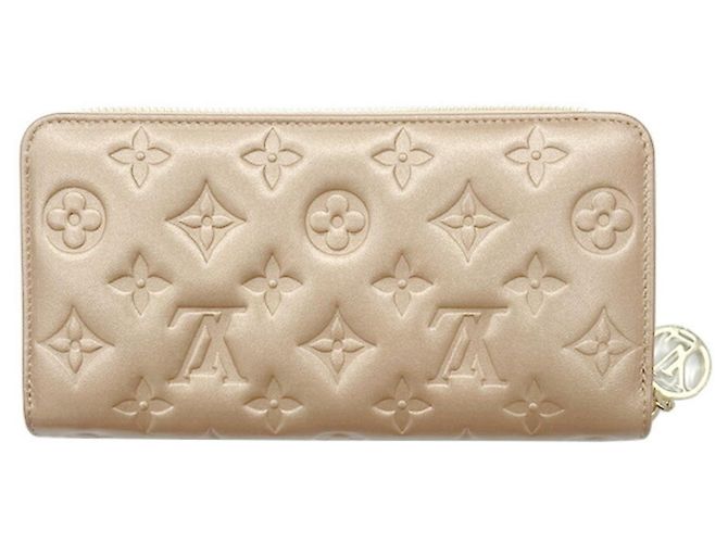 Zippy Cartera larga Monogram en oro rosa Louis Vuitton Dorado - vista 2