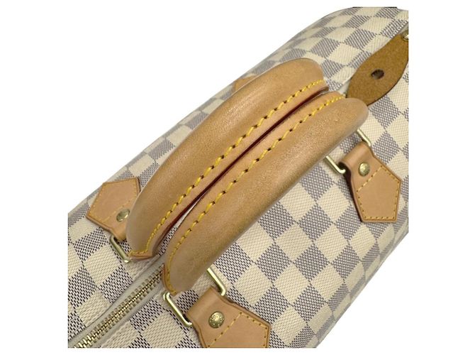 Louis Vuitton Damier Azur Speedy 35 Boston Bag Bianco - vista 10