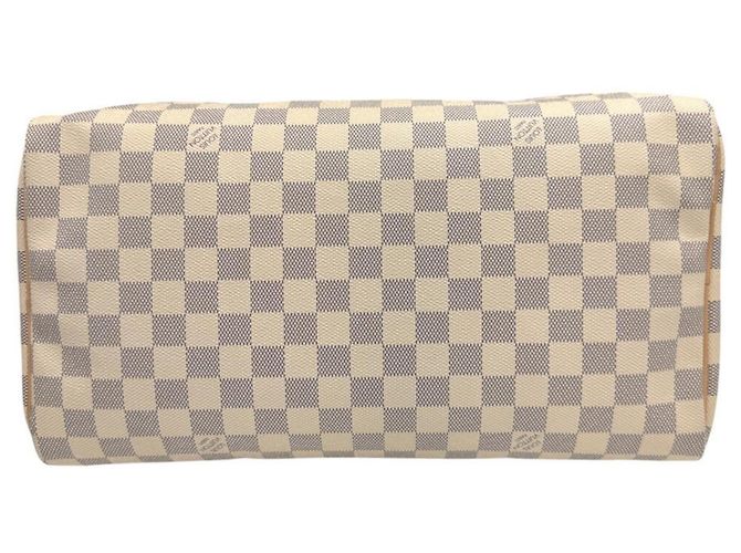 Louis Vuitton Damier Azur Speedy 35 Boston Bag Bianco - vista 5