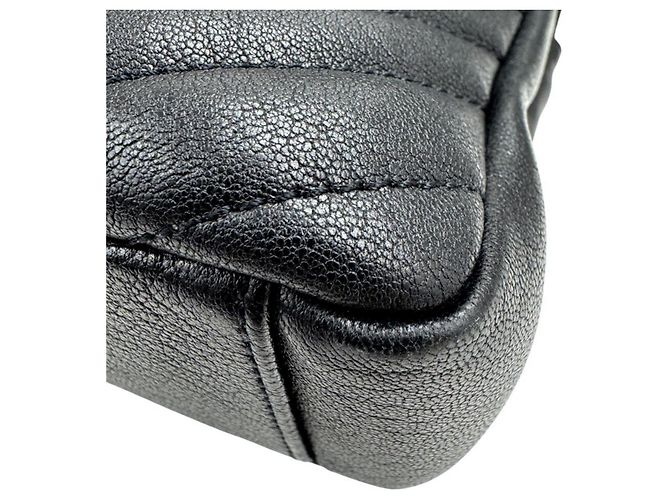 Borsa a Spalla con Catena Saint Laurent Monogram College Nero - vista 7