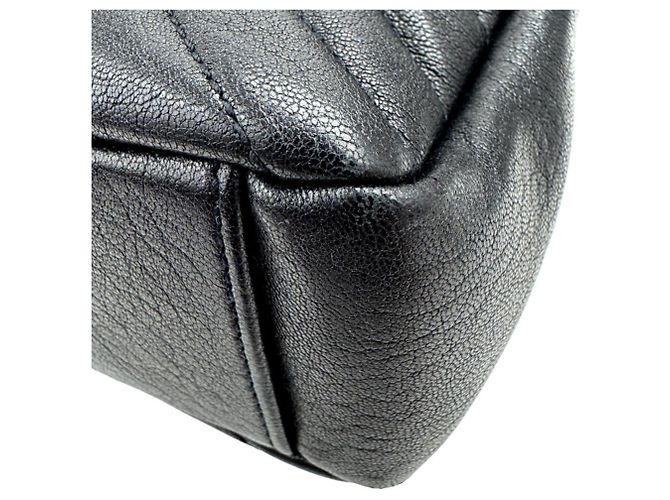Borsa a Spalla con Catena Saint Laurent Monogram College Nero - vista 9