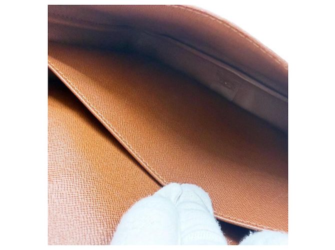 Borsa a tracolla Louis Vuitton Monogram Cartouchiere Marrone - vista 10