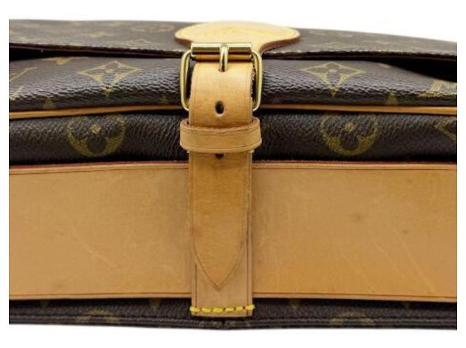 Borsa a tracolla Louis Vuitton Monogram Cartouchiere Marrone - vista 5