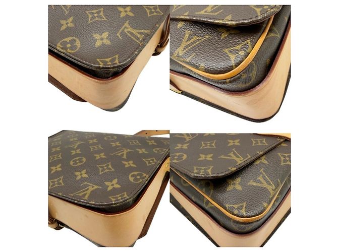 Borsa a tracolla Louis Vuitton Monogram Cartouchiere Marrone - vista 6