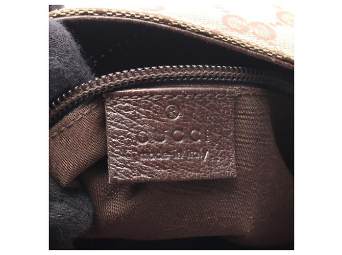 Borsa a Spalla Gucci GG Canvas Marrone Beige - vista 4