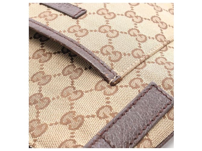 Borsa a Spalla Gucci GG Canvas Marrone Beige - vista 7