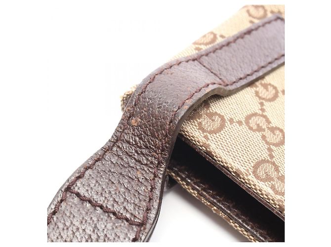Borsa a Spalla Gucci GG Canvas Marrone Beige - vista 8