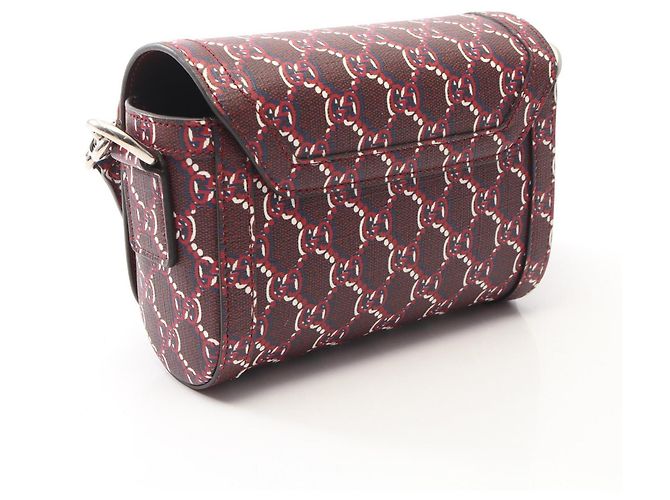 Borsa a Spalla Gucci GG Shadow Bordò - vista 2