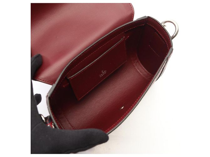 Borsa a Spalla Gucci GG Shadow Bordò - vista 3