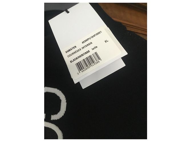 Courreges Courrèges Black Knit Logo Sweater - view 6