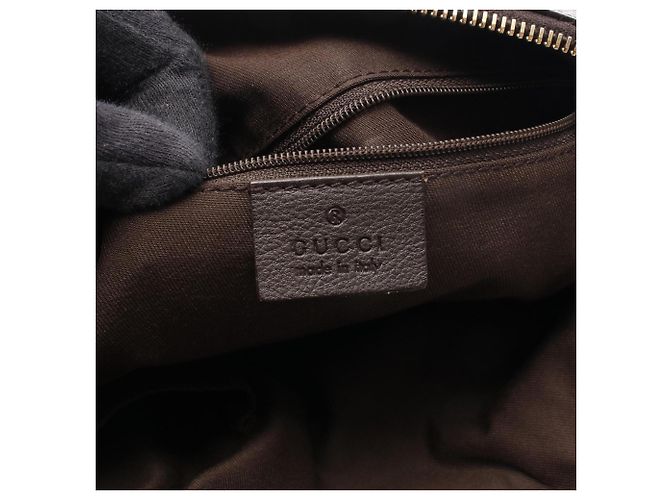 Borsa a Spalla Gucci Abbey GG Canvas Marrone Beige - vista 4