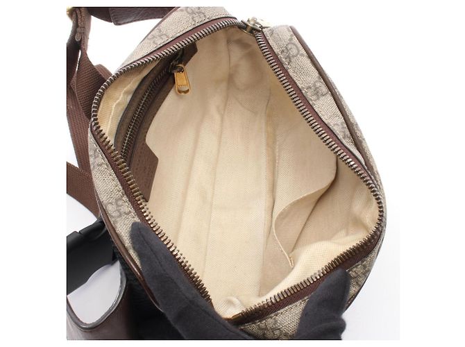 Borsa a tracolla Ophidia GG Gucci Marrone Beige - vista 3