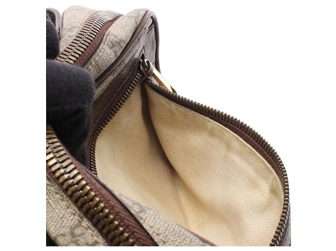 Borsa a tracolla Ophidia GG Gucci Marrone Beige - vista 7