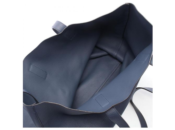 Borsa Tote Gucci in pelle blu navy - vista 3
