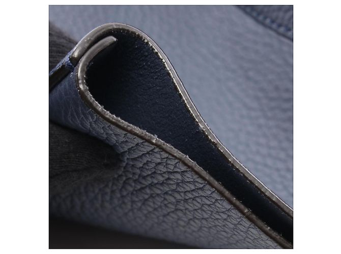 Borsa Tote Gucci in pelle blu navy - vista 6