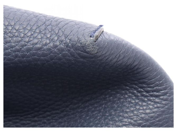 Borsa Tote Gucci in pelle blu navy - vista 8