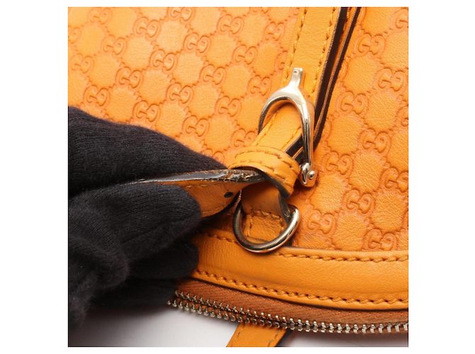 Borsa 2-Way Gucci Nice Microguccissima Arancione - vista 8